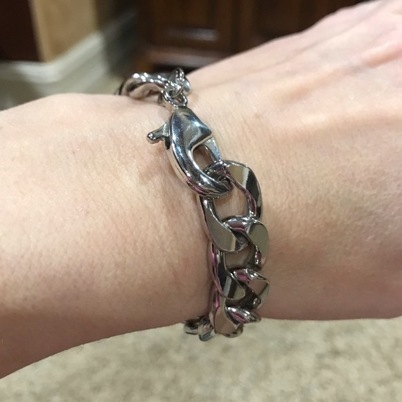 Nwot Devon Leigh Silver Chain Bracelet 